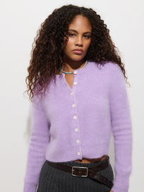 Elizabeth Cardigan in Brushed Cashmere