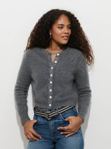 Elizabeth Cardigan in Brushed Cashmere