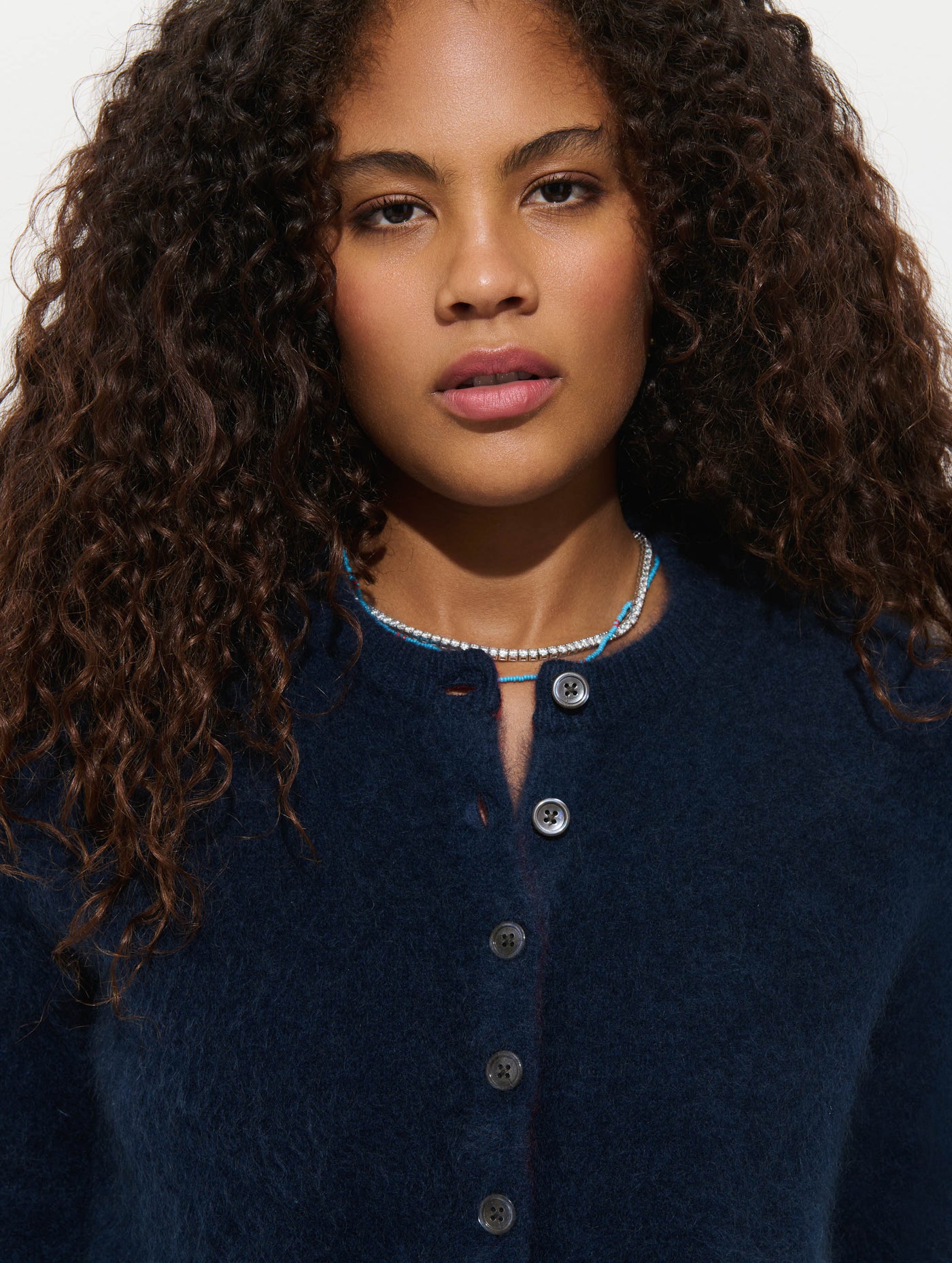 Elizabeth Cardigan in Brushed Cashmere