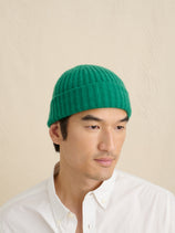 Cashmere Beanie In Kelly Green