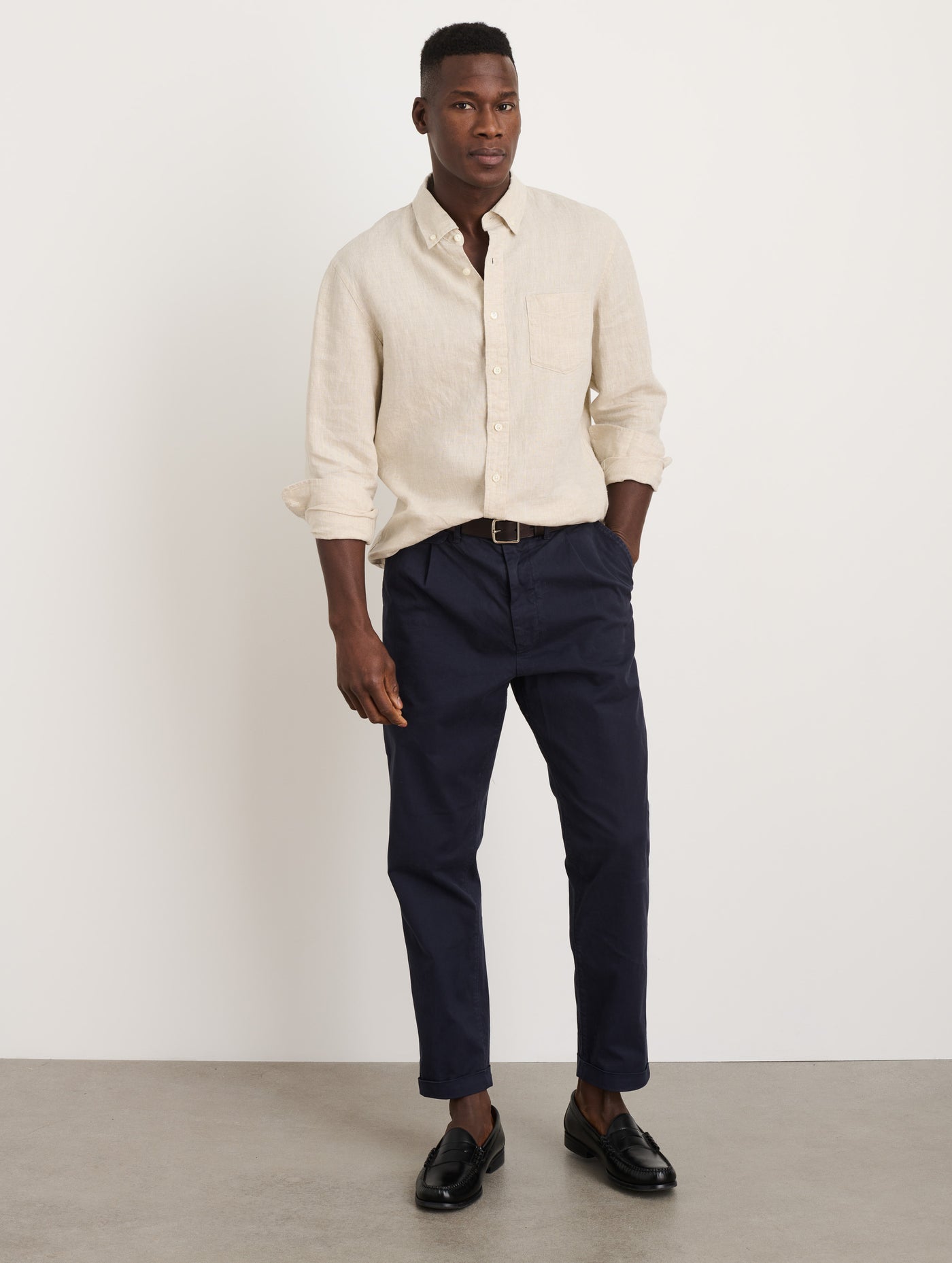 Mill Shirt in Flax Linen