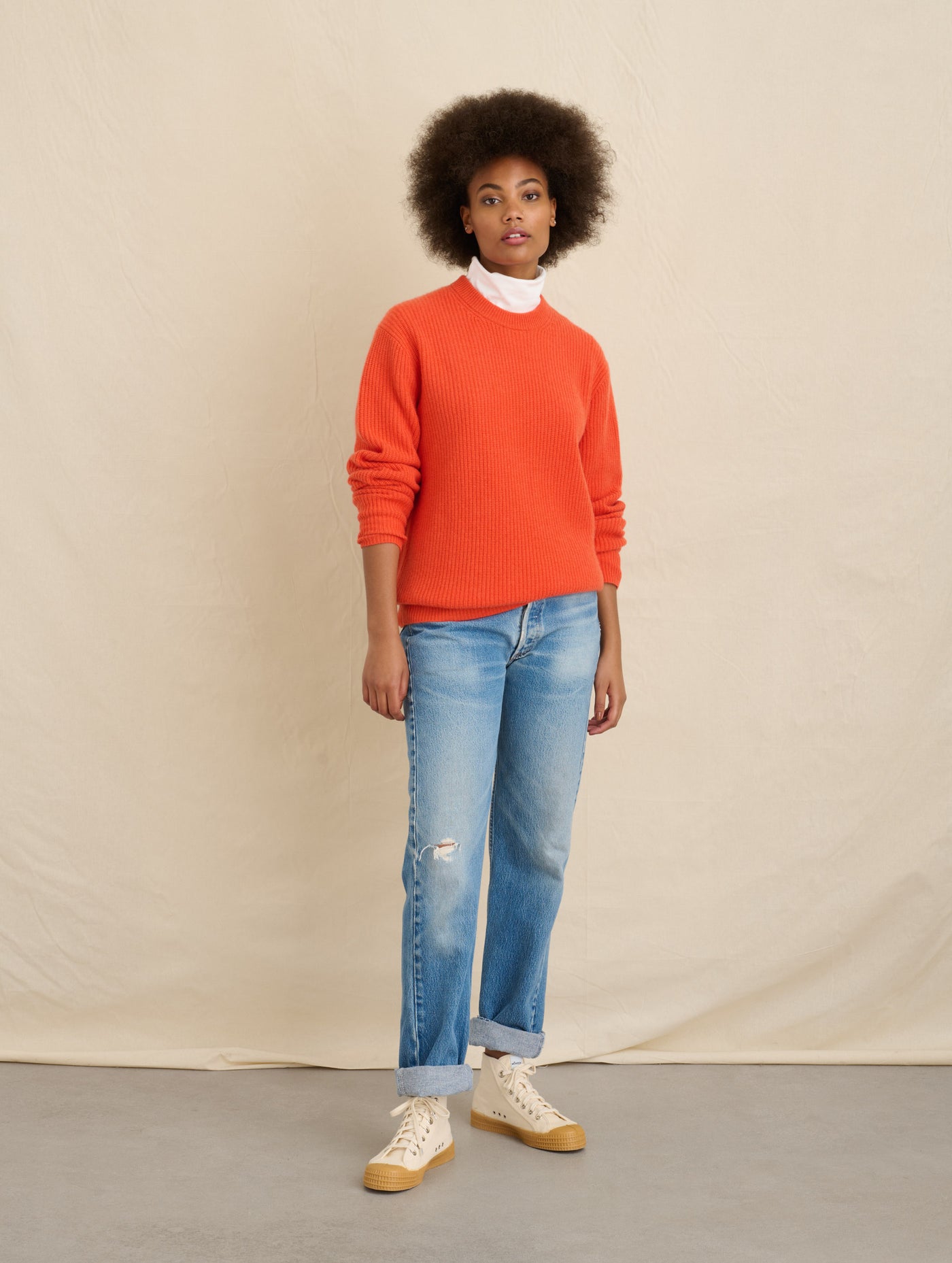 Jordan Sweater In Washed Cashmere