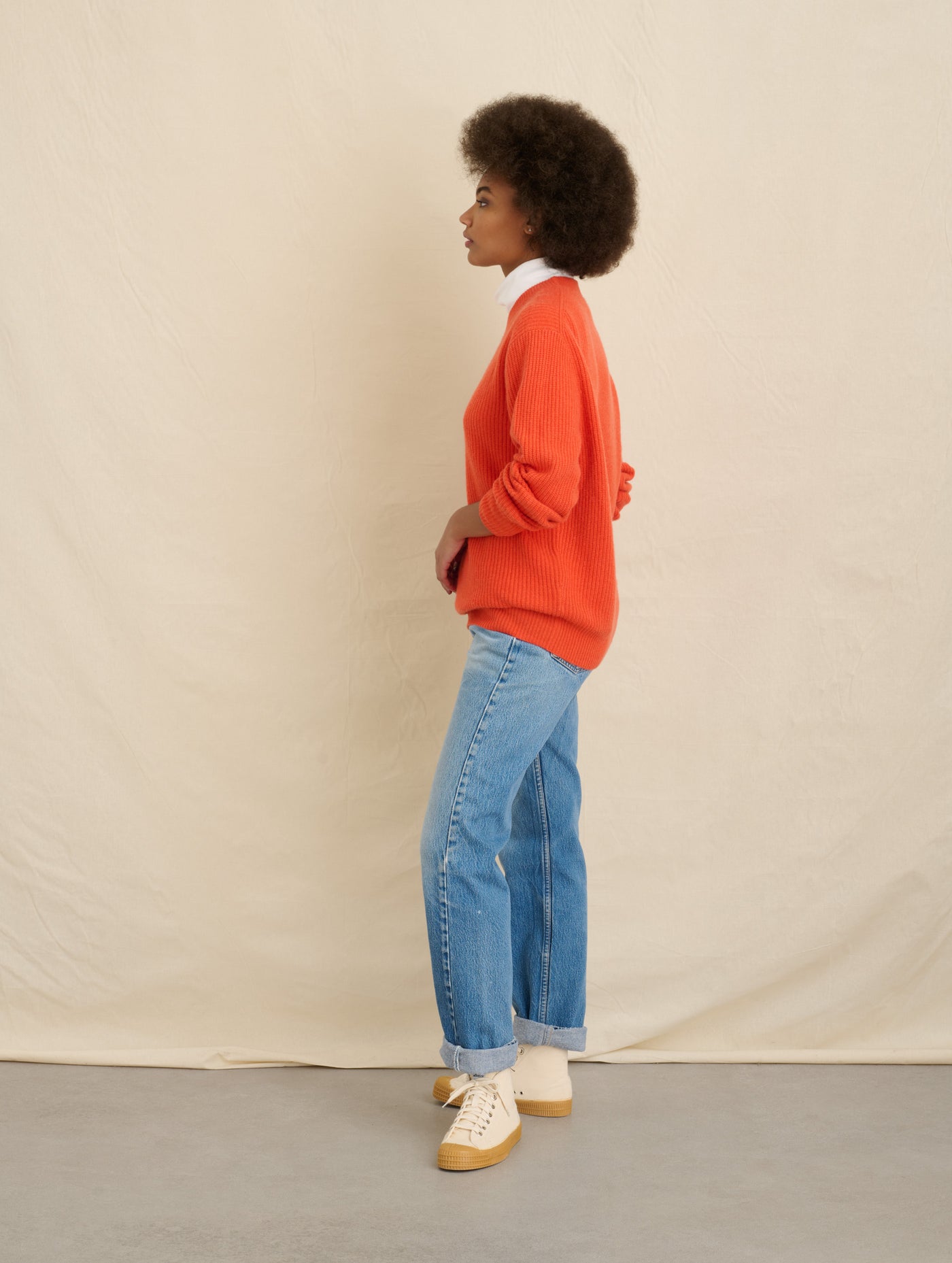 Jordan Sweater In Washed Cashmere