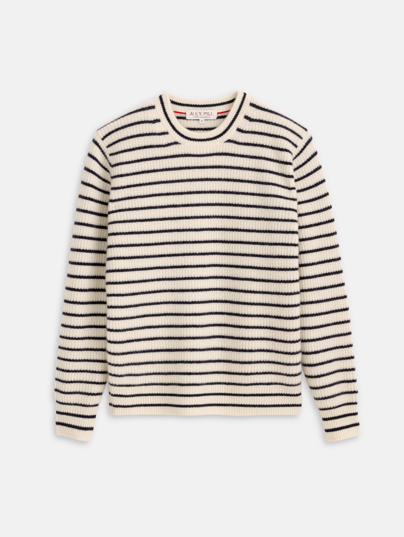 Jordan Striped Sweater in Washed Cashmere
