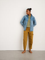 Britt Work Jacket In Denim